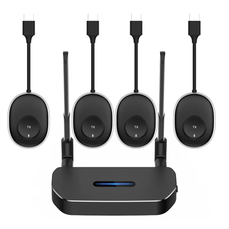 Home Cinema Wireless - ตัวรับส่งสัญญาณวิดีโอส่งสัญญาณไร้สาย50ม. ตัวขยายหน้าจอ VGA HDMI สลับโทรศัพท์แล็ปท็อปพีซีไปยังหน้าจอทีวี8ถึง1