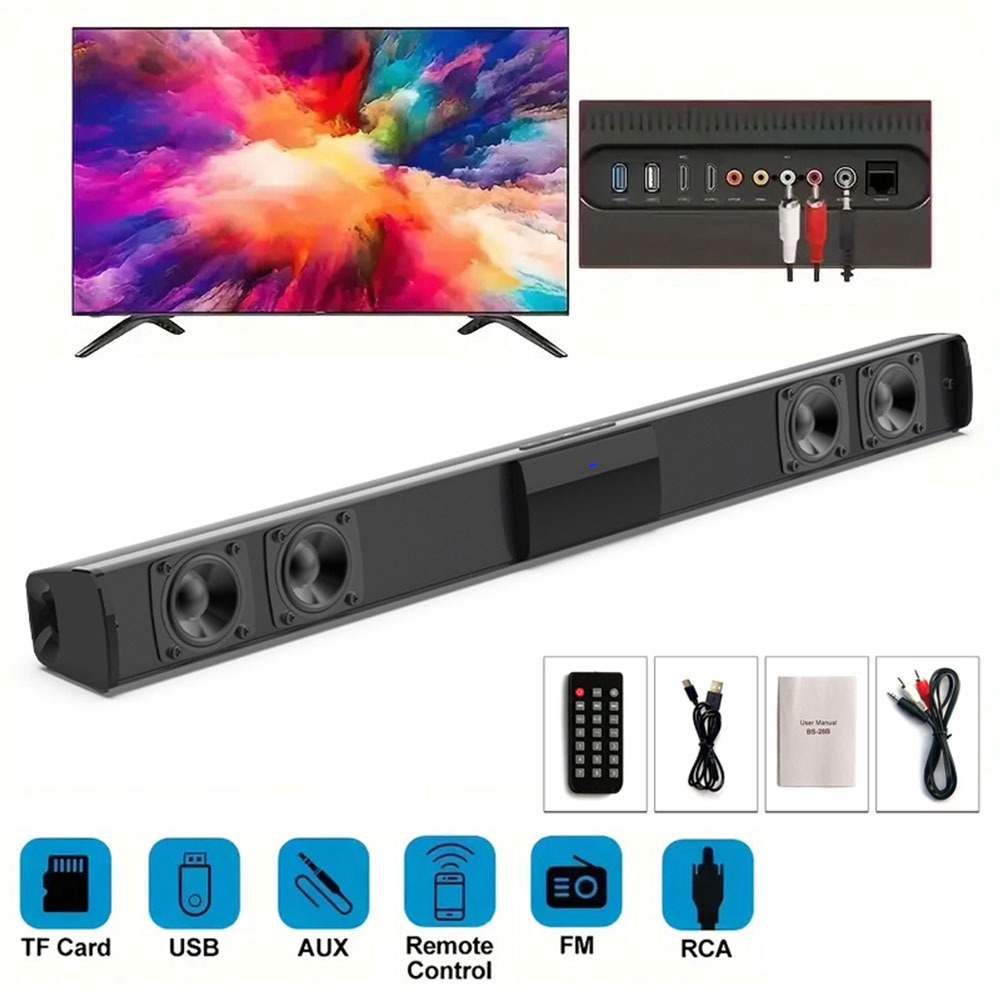 Home Cinema Jbl - ลำโพงซาวด์บาร์5.3บลูทูธสเตอริโอซาวด์บาร์เสียงรอบทิศทางโฮมเธียเตอร์พร้อมรีโมทคอนโทรลรองรับ RCA AUX TF-CARD