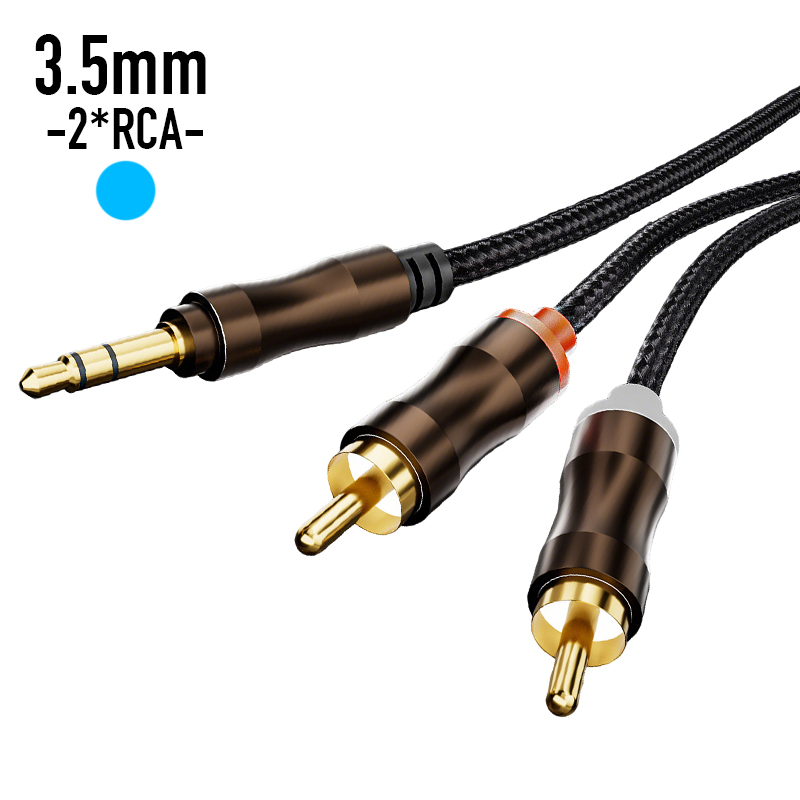 Home Cinema Tv - สายเคเบิลเสียง RCA เป็น 3.5 มม. แจ็ค