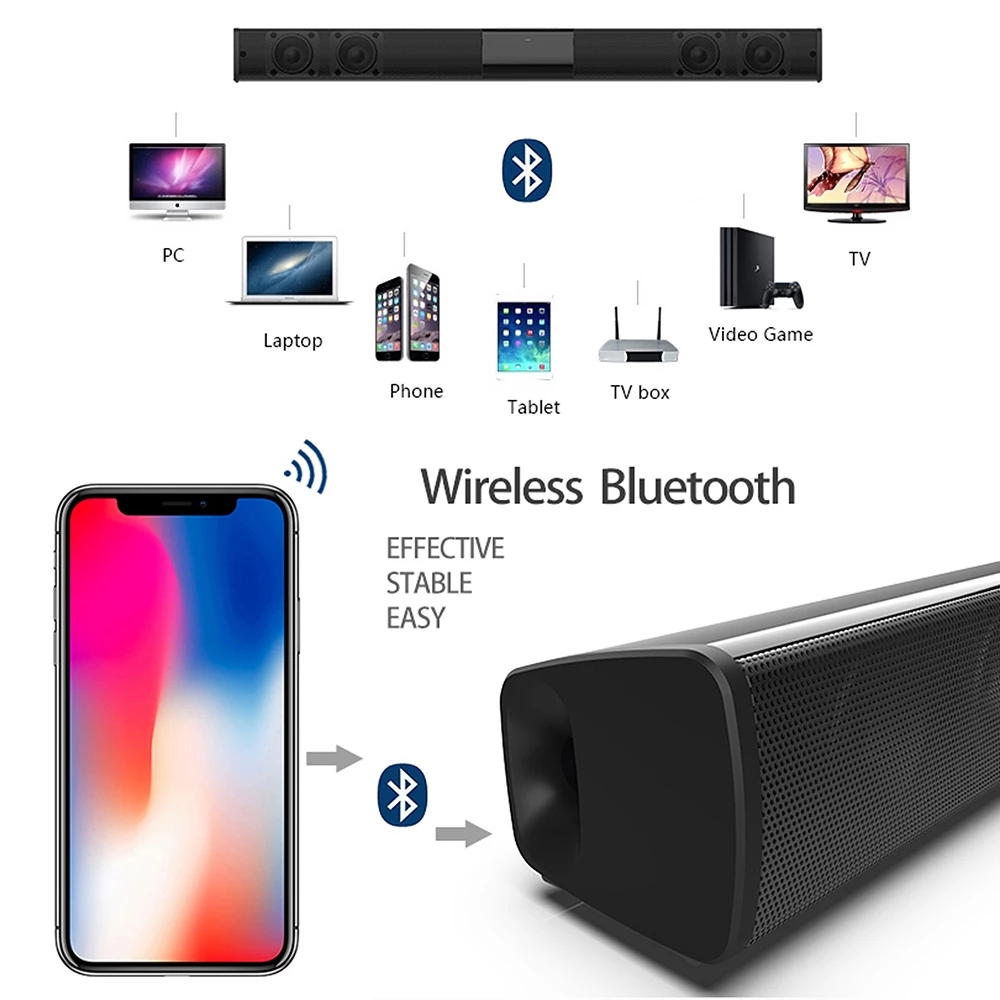 40W ทีวี Soundbar ลําโพงบลูทูธ - Home Cinema Jbl บทวิจารณ์และราคา