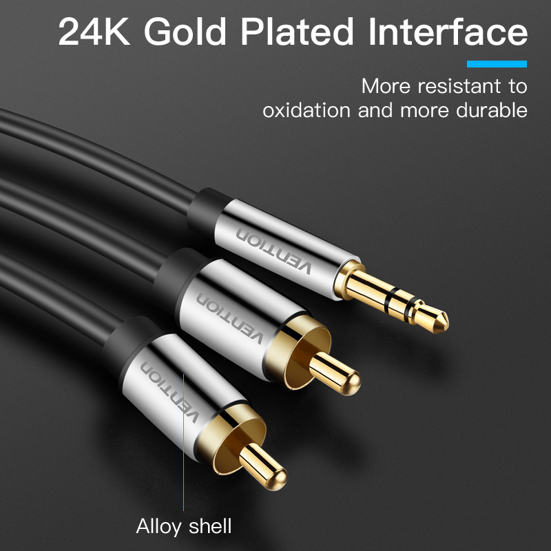 Vention สาย RCA 3.5 ถึง 2rca ส - Home Cinema Tv บทวิจารณ์และราคา